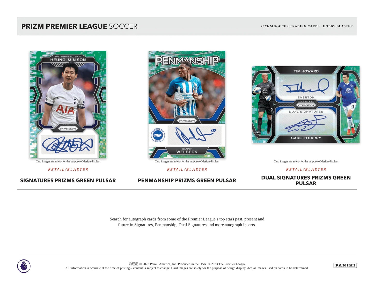 Panini - 2023/24 Prizm Premier League Football (Soccer) - Hobby Blaster Box