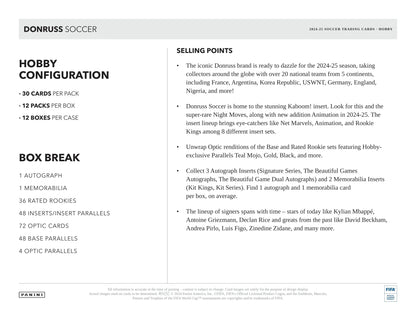 Panini - 2024/25 Donruss Football (Soccer) - Hobby Box