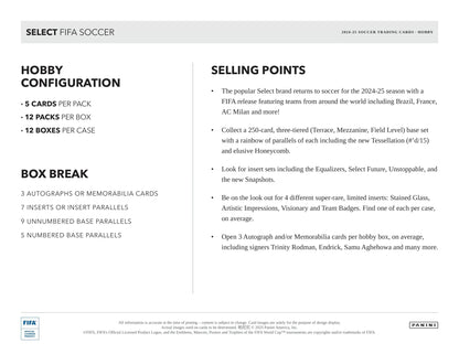 Panini - 2024/25 Select FIFA Football (Soccer) - Hobby Box