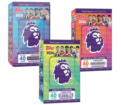 Topps - 2026 Premier League Debut Edition Football (Soccer) - Mega Tin (Assorted)