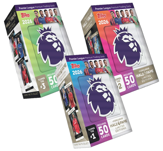 Topps - 2026 Premier League Debut Edition Football (Soccer) - Hall of Fame Super Tin (Assorted)