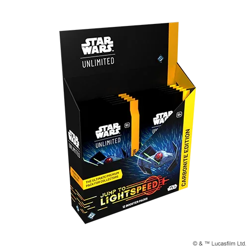 Star Wars: Unlimited - Jump to Lightspeed - Carbonite Display Case (4x Carbonite Booster Boxes)