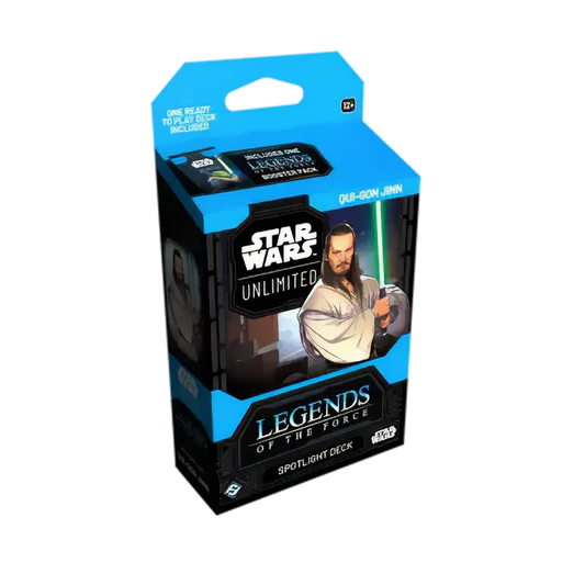 Star Wars: Unlimited - Legends of the Force - Spotlight Deck - Qui-Gon Jinn and Soft Crate Bundle