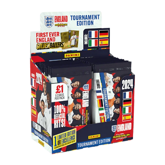 Panini - 2024 England Adrenalyn XL Official Tournament Edition Football (Soccer) - Booster Box (50x Packs)