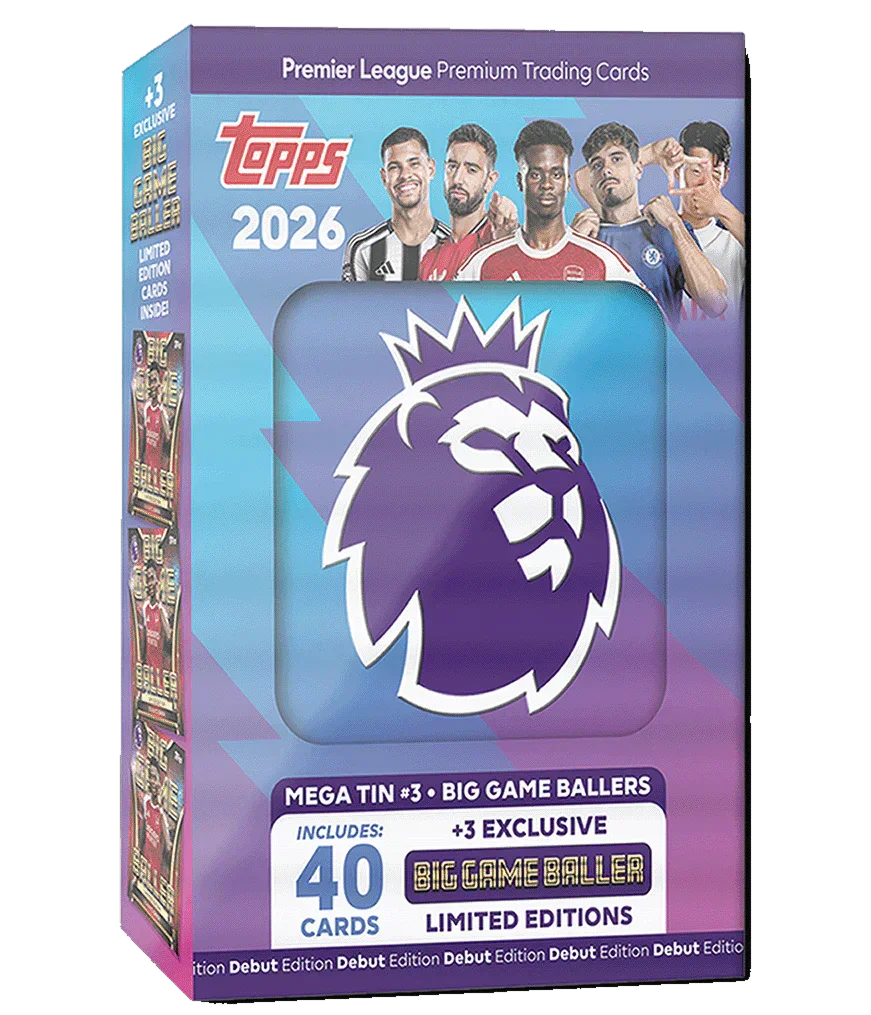 Topps - 2026 Premier League Debut Edition Football (Soccer) - Mega Tin (Assorted)