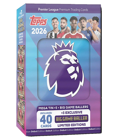 Topps - 2026 Premier League Debut Edition Football (Soccer) - Mega Tin (Assorted)