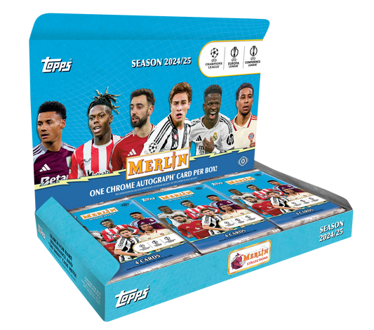 Topps - 2024/25 Chrome Merlin UEFA Club Competitions Football (Soccer) - Hobby Box