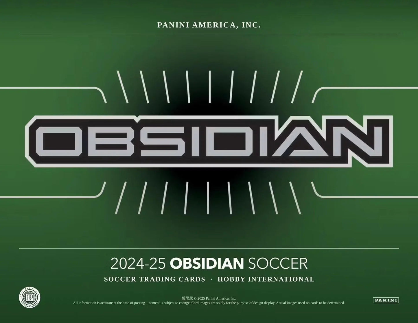 Panini - 2024/25 Obsidian Football (Soccer) - International Hobby Box