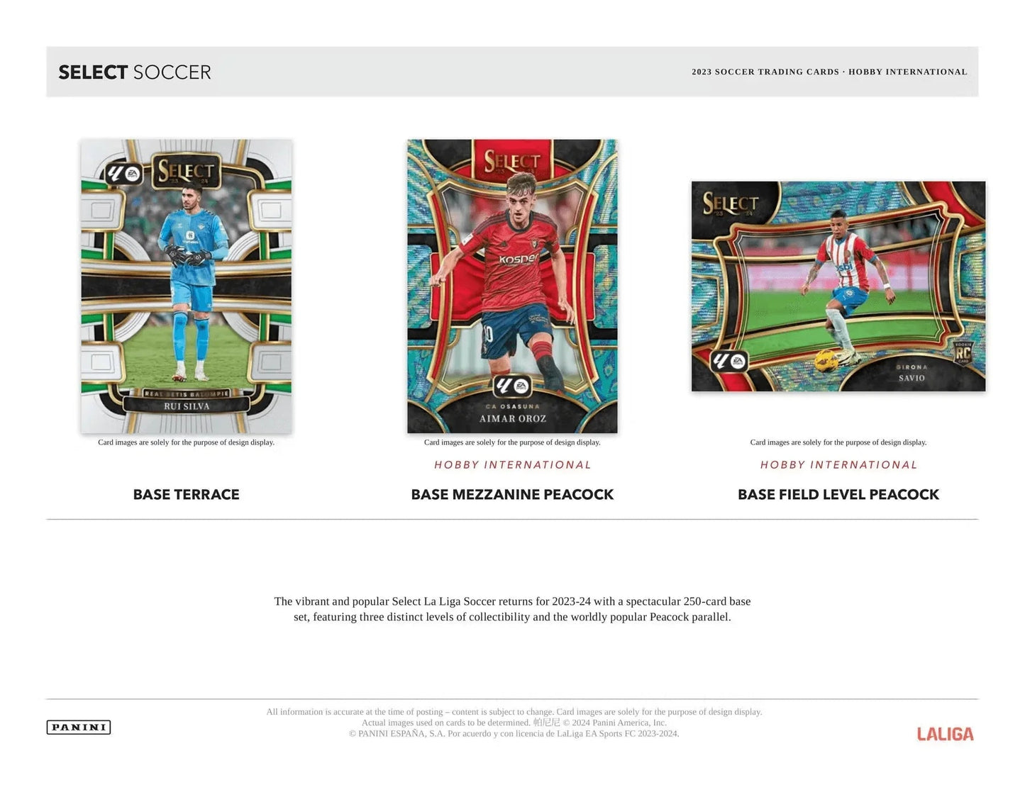 Panini - 2023/24 Select La Liga Football (Soccer) - International Hobby Box