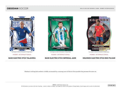 Panini - 2024/25 Obsidian Football (Soccer) - International Hobby Box