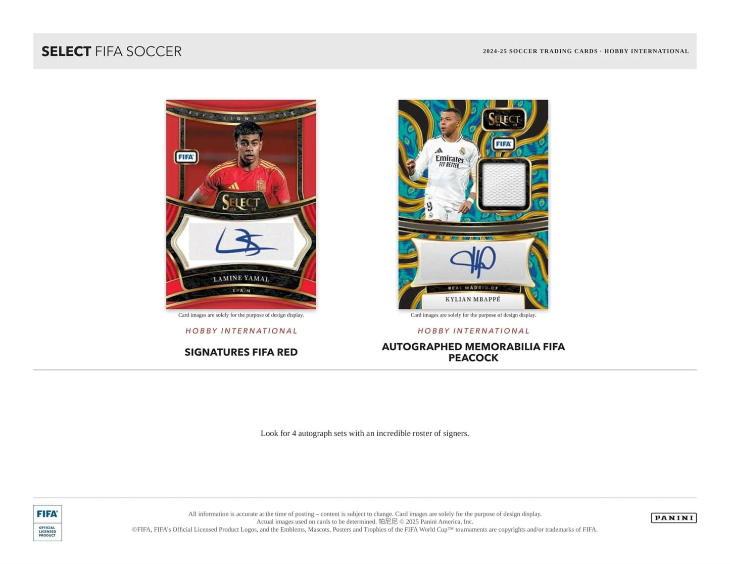Panini - 2024/25 Select FIFA Football (Soccer) - International Hobby Box