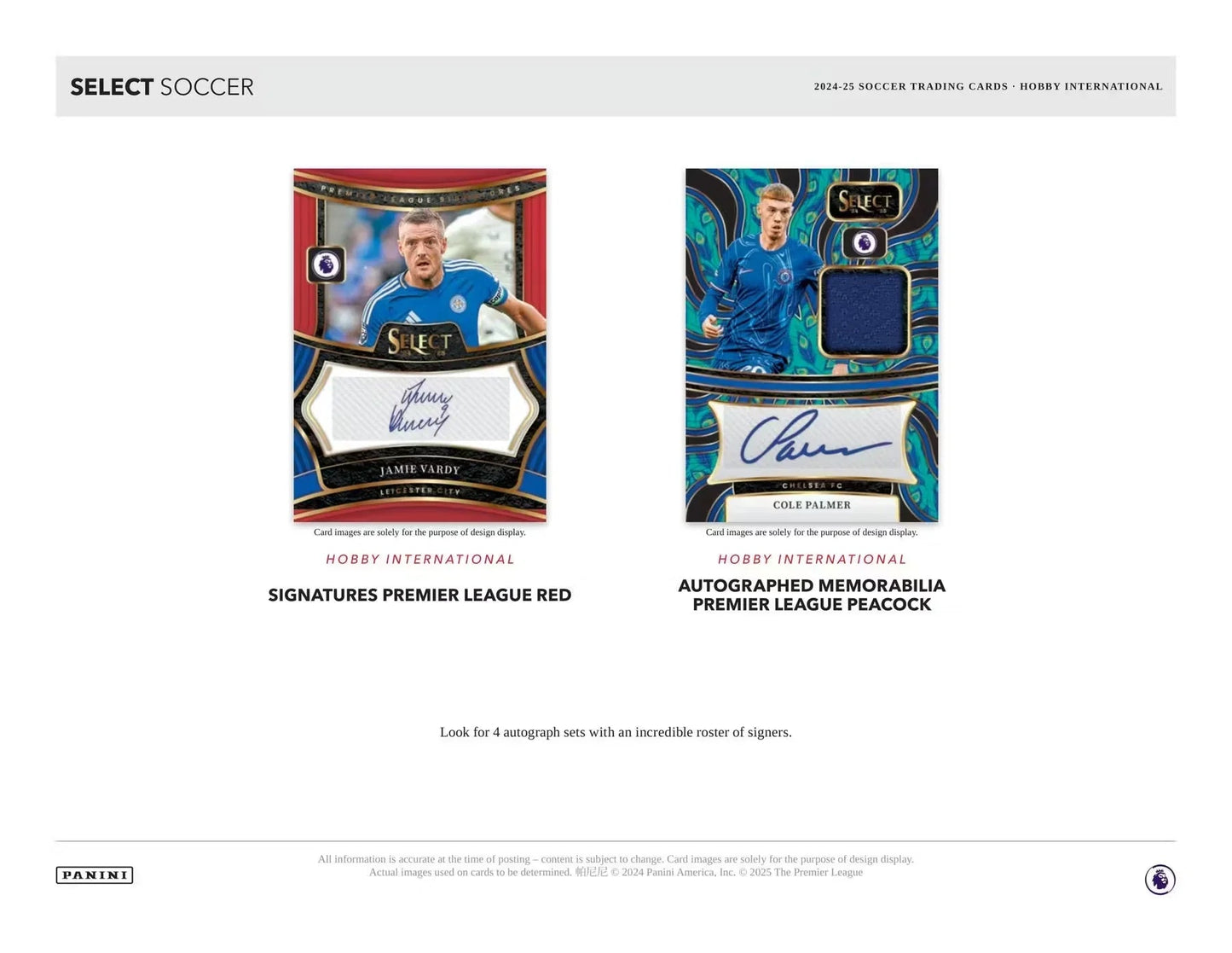 Panini - 2024/25 Select Premier League Football (Soccer) - International Hobby Box