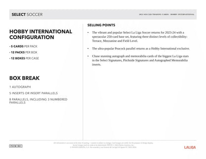 Panini - 2023/24 Select La Liga Football (Soccer) - International Hobby Box