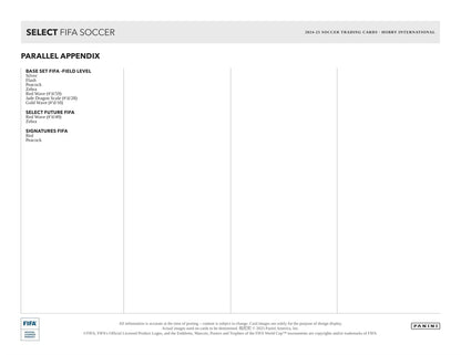 Panini - 2024/25 Select FIFA Football (Soccer) - International Hobby Box