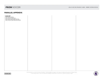 Panini - 2024/25 Prizm Premier League Football (Soccer) - International Hobby Box